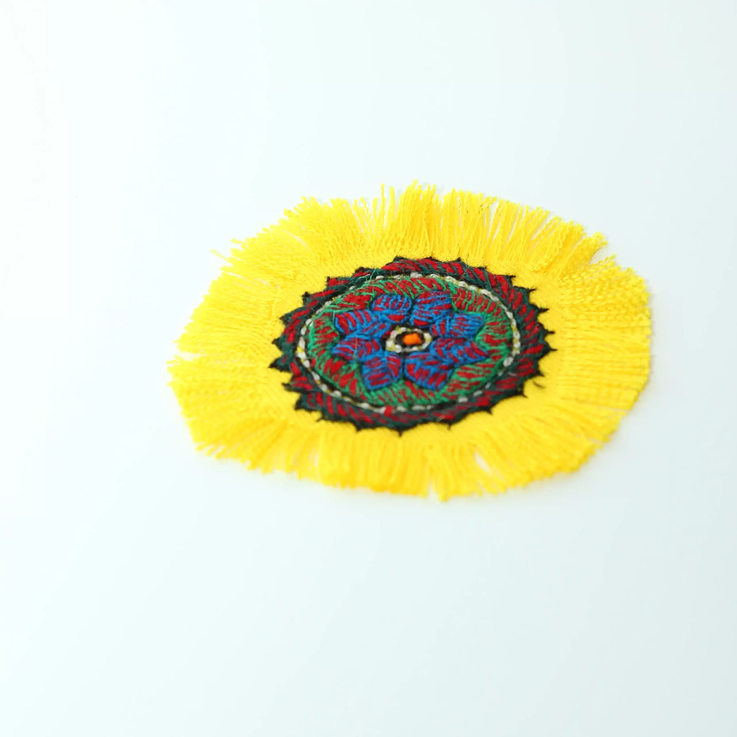 Traditional Handmade Pateh Coaster (Yellow) Traditional Handmade Pateh Coaster (Yellow)