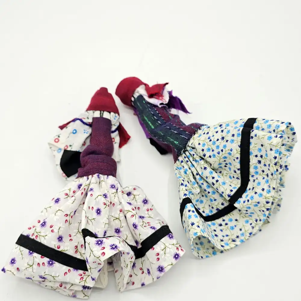 Qaleh Ghafeh Faceless Wooden Doll (Aroosak)