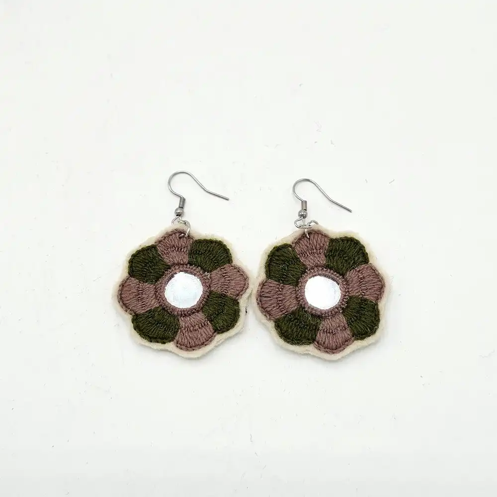 Baluchi Floral Suzandozi Earrings